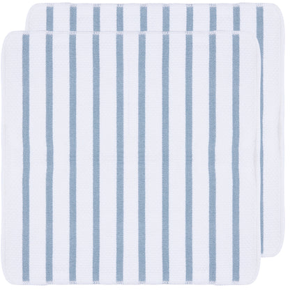 Basketweave Slate Blue Dishcloths Set of 2