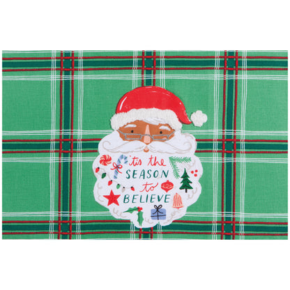 Santa Beard Christmas Dishtowel