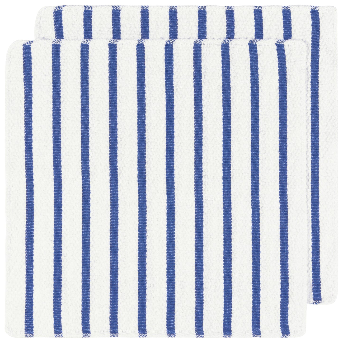 Basketweave Royal Blue Dishcloths Set of 2